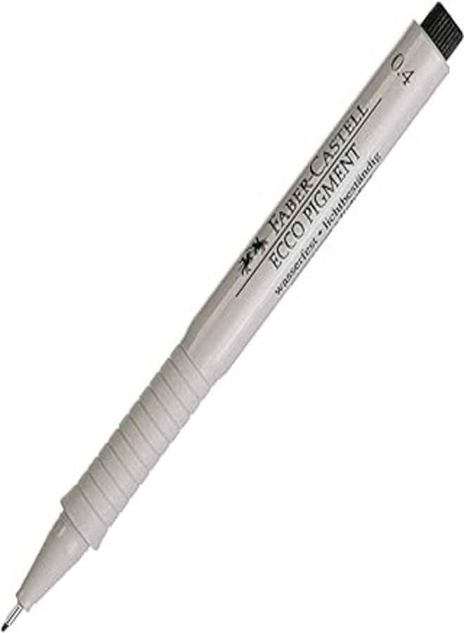 Faber Castell 166499 ecco Pigment Fibretip 0.4 Mm. Pen - Black