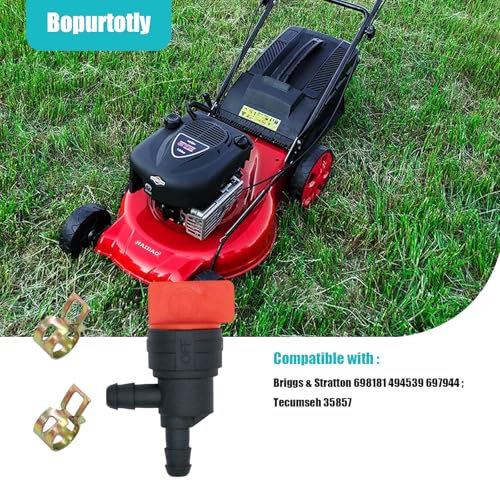 Bopurtotly 698181 494539 697944 1/4" 90 Degree Fuel Shut Off Valve with clamp Compatible with Briggs & Stratton Tecumseh Mower Generator - Image 5