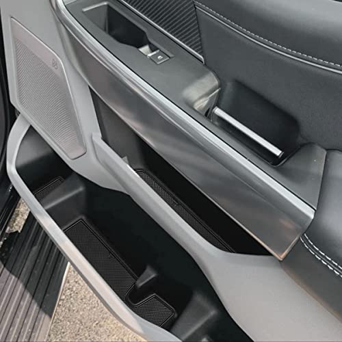 auovo أغطية حوامل الأكواب من أوفوا لملحقات فورد F150 2023 2022 2021 حصيرة جيب مركز التحكم ضد الغبار مع حواف حمراء (33 قطعة/مجموعة) - Image 5