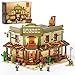 FUNWHOLE WesternSaloon Lighting BuildingBricks Set The Old West Saloon LED Light Construction Building Model Set 2026 Pcs for Adults and Teen - Image 2