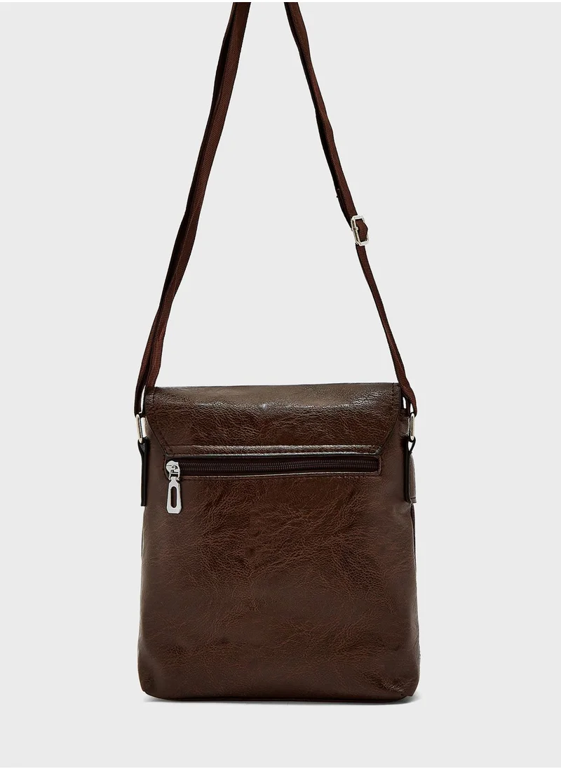 روبرت وود Cross Body Webbing Detail Daily Messenger