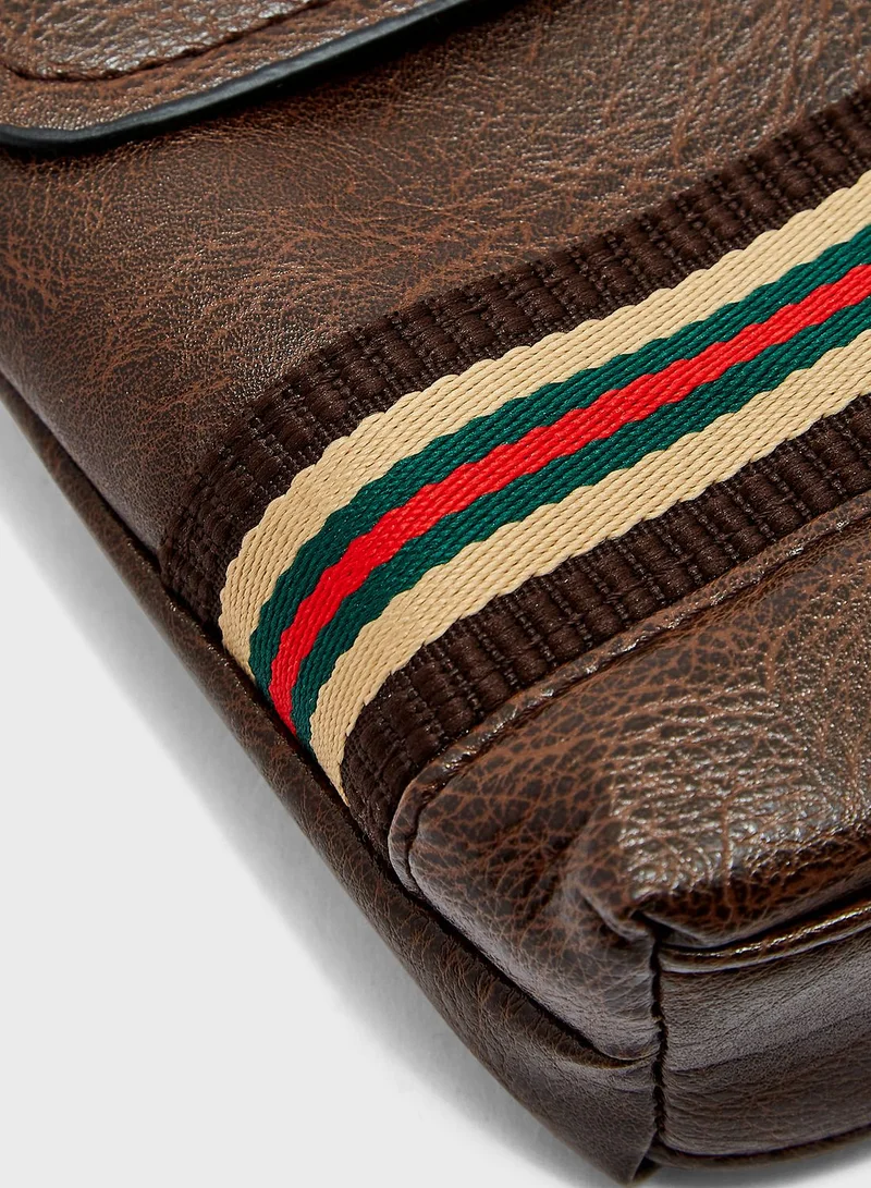 روبرت وود Cross Body Webbing Detail Daily Messenger