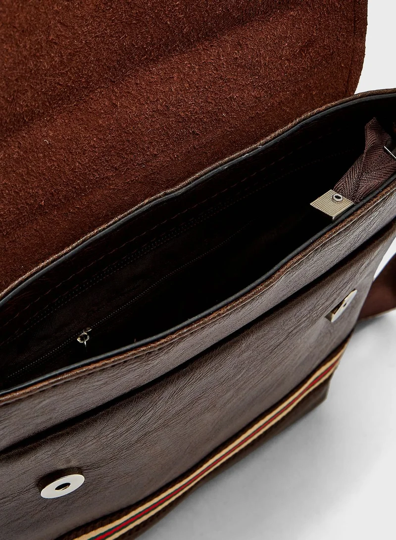 روبرت وود Cross Body Webbing Detail Daily Messenger