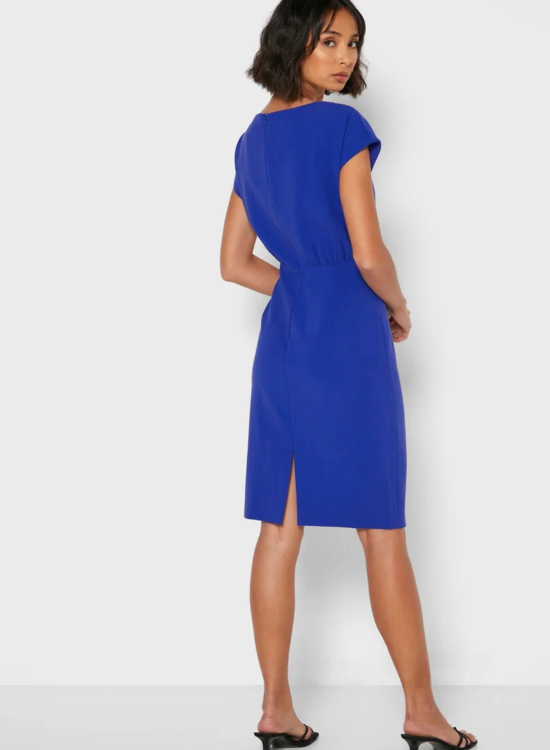 French Connection Boh Button Down Bodycon Dress