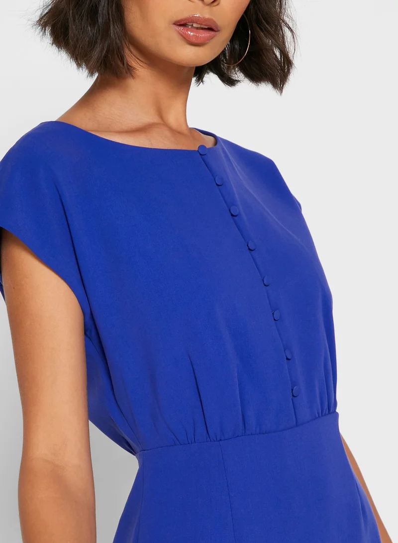 French Connection Boh Button Down Bodycon Dress