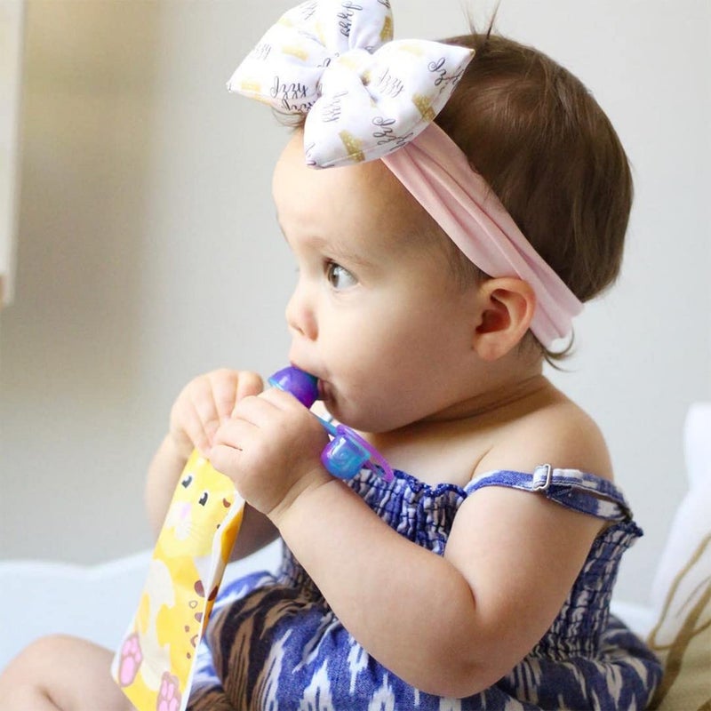 ChooMee Reusable Baby Food Pouches | BPA Free | Refillable Toddler Squeeze Pouches for Homemade Purees, Applesauce & Yogurt | Double Zipper, Easy Fill & Wide Bottom | 8CT, 5oz SnakPack FreshSquad - Image 2