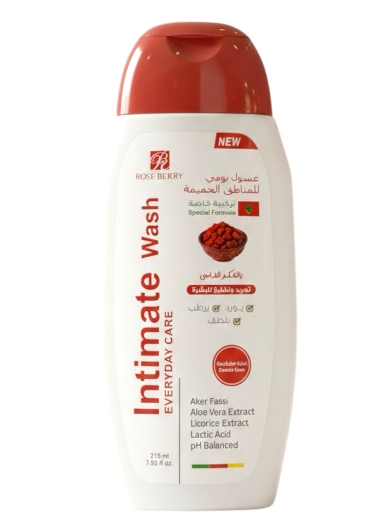 LNTIMATE WASH EVERYDAY CARE AKER FASSI ALOE VERA EXTRACT LICORICE EXTRACT LACTIC ACID PH BALANCED