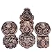 IUSTIDIE Metal Dice Set DD 7Die DND Dice Metal Gear Dice with Gift Bag for Role Playing GamesAntique Copper - Image 2