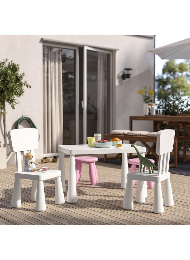 Generic Children's table, in/outdoor white, 77x55 cm  - Image 3