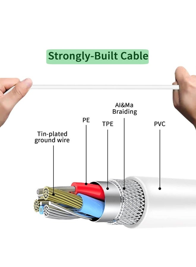 Barakah USB C Charging Cable for iPhone and iWatch, Fast 3 in 1 Magnetic Wireless Charger with 2 Cables Compatible with Apple iPhone - Image 4