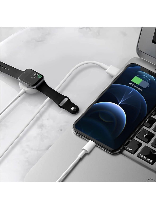 Barakah USB C Charging Cable for iPhone and iWatch, Fast 3 in 1 Magnetic Wireless Charger with 2 Cables Compatible with Apple iPhone - Image 5