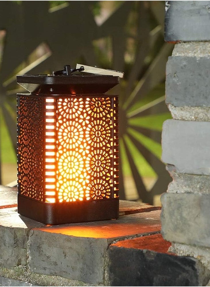 Generic - Solar Lantern Hanging Outdoor Hanging Solar Garden Lights Decorative Retro Waterproof Solar Lamp for Patio Yard Pathway Terrace - Image 1