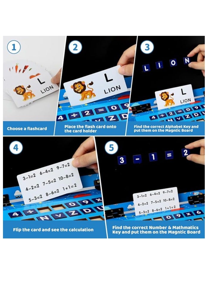 Creative Toys For Boys Girls Interactive Educational Kids My First Laptop Toddler Magnetic Wooden Drawing Board Learning 2-7 Years Old - Image 2