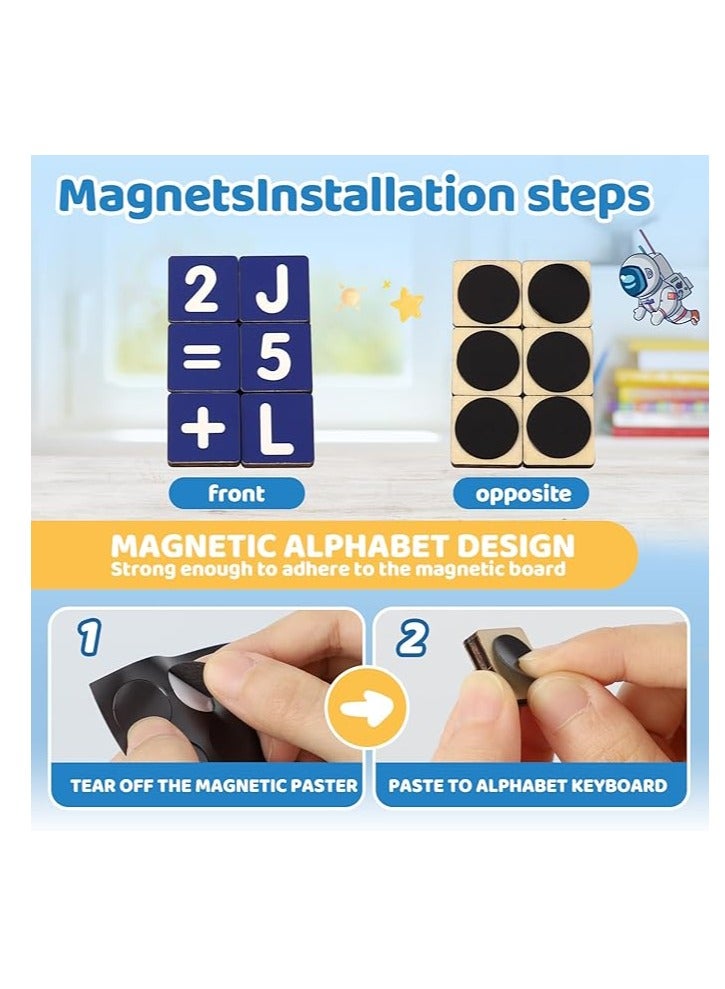 Creative Toys For Boys Girls Interactive Educational Kids My First Laptop Toddler Magnetic Wooden Drawing Board Learning 2-7 Years Old - Image 4