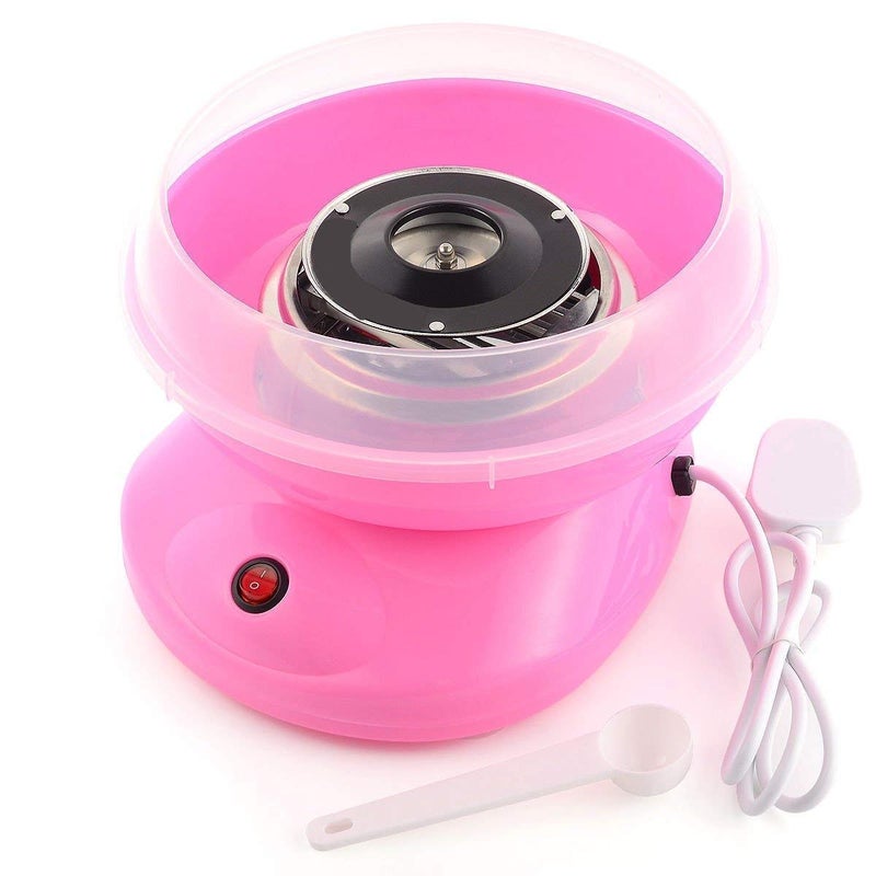 Mishrit Cotton Candy Maker Electric Candy Floss Maker Machine with Candy Floss Sticks Sugar Free Candy with Detachable Splash Guard Sugar Spoon 10 Bamboo Sticks Multicolor - Image 1