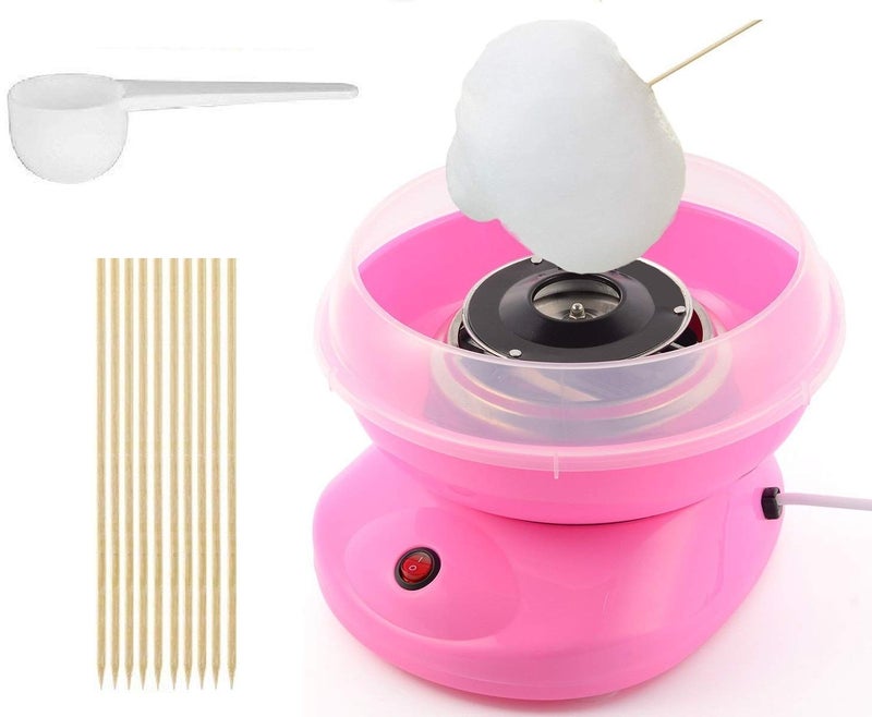 Mishrit Cotton Candy Maker Electric Candy Floss Maker Machine with Candy Floss Sticks Sugar Free Candy with Detachable Splash Guard Sugar Spoon 10 Bamboo Sticks Multicolor - Image 2