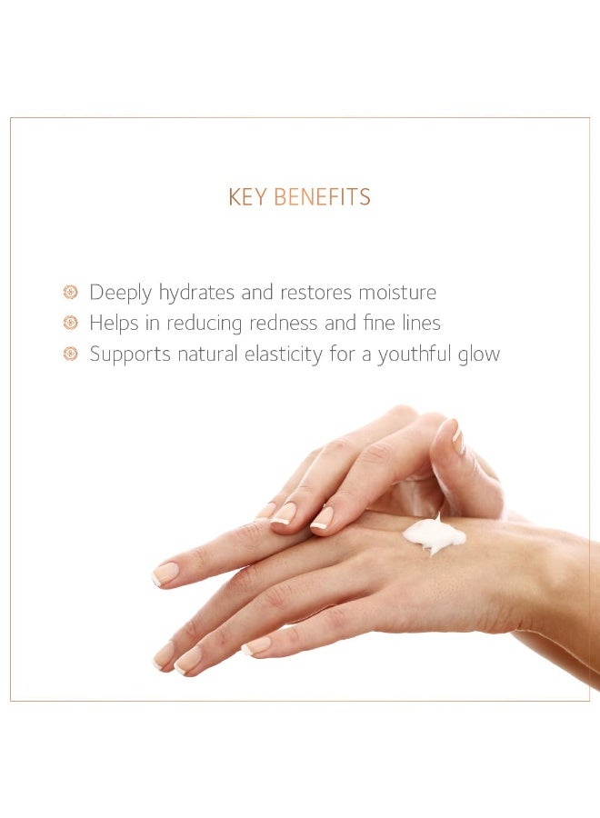 SoulTree Nourishing Cream - Saffron and Almond Oil with Natural Vitamin-E, for Dry To Normal Skin - 25gm - Image 3