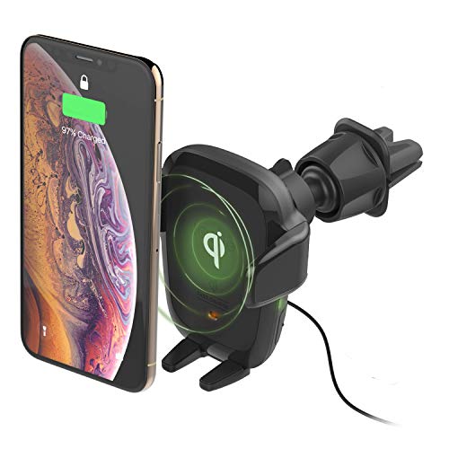 iOttie Auto Sense Qi Wireless Car Charger - Automatic Clamping Wireless Charging CD Slot & Air Vent Phone Mount Combo for Google Pixel, iPhone, Samsung Galaxy, Huawei, LG, and other Smartphones - Image 1