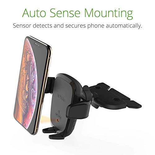 iOttie Auto Sense Qi Wireless Car Charger - Automatic Clamping Wireless Charging CD Slot & Air Vent Phone Mount Combo for Google Pixel, iPhone, Samsung Galaxy, Huawei, LG, and other Smartphones - Image 2