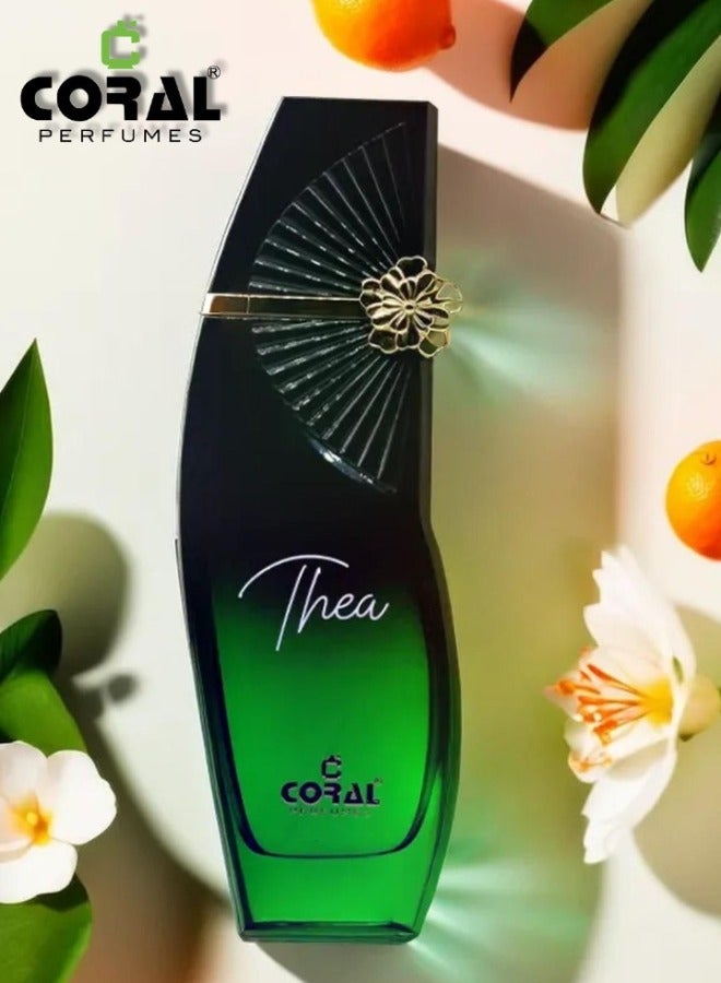 كورال ثيا أو دو برفيوم للنساء 100 مل – عطر زهري فاكهي يدوم طويلًا - Image 4