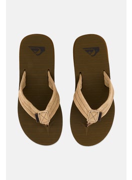 QUIKSILVER Men Carver Suede Leather Sandals, Brown  - Image 3