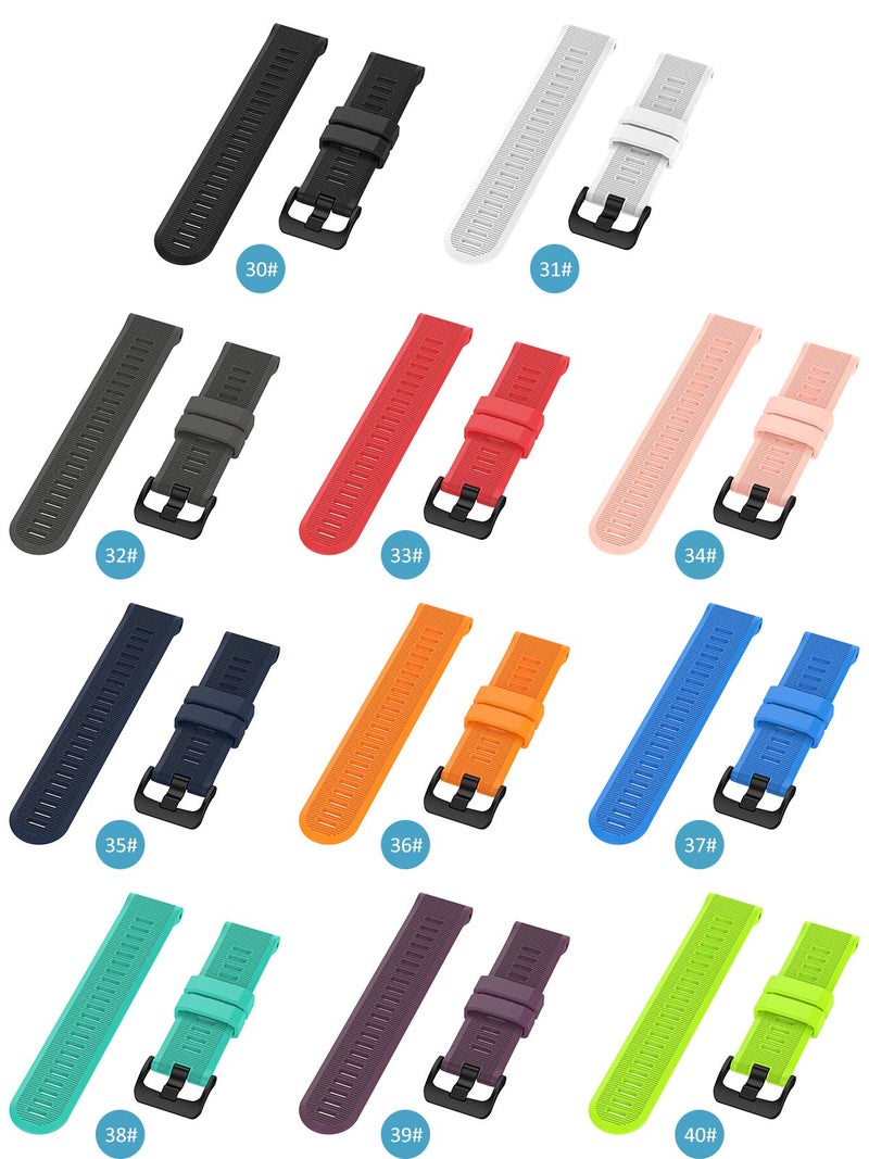 C2D JOY Watchband Compatible with Garmin Forerunner 945 and 935 Replacement Band - Silicone Strap (40#) - Image 2