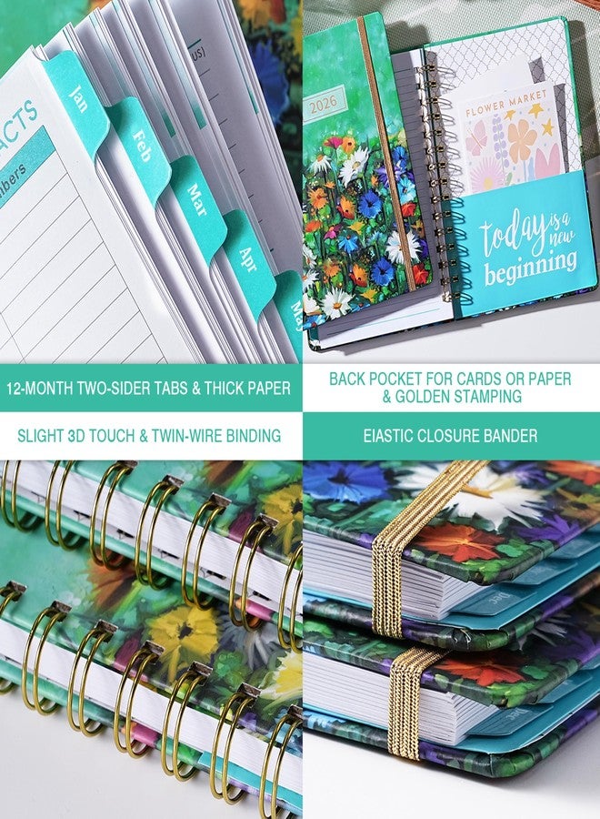 MaaIbok 2026 Planner - Planner 2026 Weekly and Monthly, Jan 2026 - Dec 2026, 6.3’’ × 8.4’’, 12 Monthly Tabs, Hardcover, Elastic Closure, Inner Pocket - Image 5