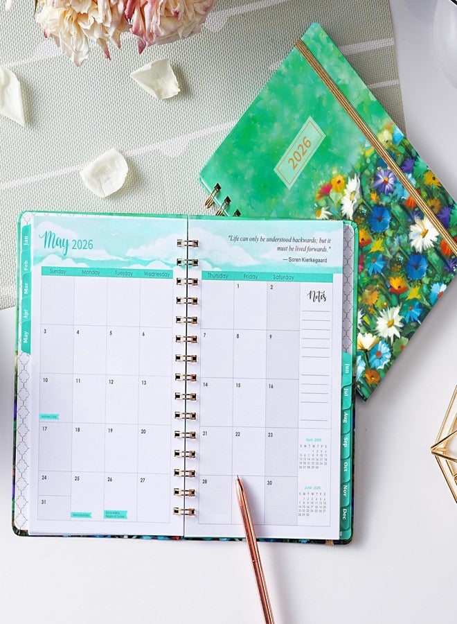 MaaIbok 2026 Planner - Planner 2026 Weekly and Monthly, Jan 2026 - Dec 2026, 6.3’’ × 8.4’’, 12 Monthly Tabs, Hardcover, Elastic Closure, Inner Pocket - Image 2