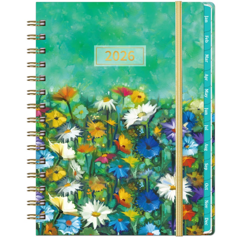 MaaIbok 2026 Planner - Planner 2026 Weekly and Monthly, Jan 2026 - Dec 2026, 6.3’’ × 8.4’’, 12 Monthly Tabs, Hardcover, Elastic Closure, Inner Pocket - Image 1