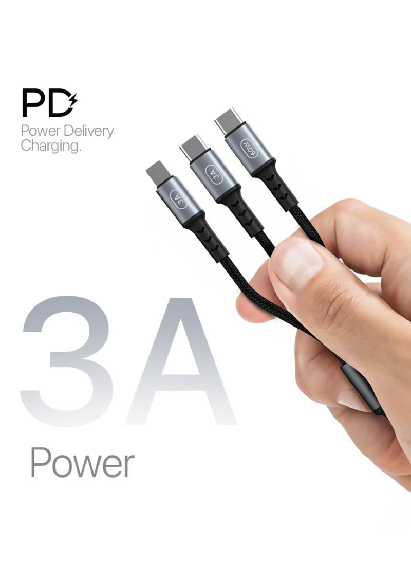 Lycka 5 Cord – 5-in-1 Multi-Device Fast Charging & Data Cable (1.2M, 60W Max) - Image 4