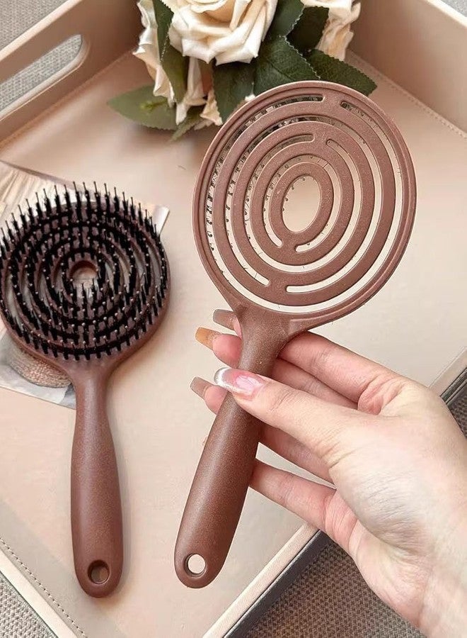 JENIBRI 1Pcs, Gentle Korean Hair Detangler Comb & 3D Cushion Hair Brush - Reduces Frizz, Smooths & Styles Hair, Adds Shine, Works on All Hair Types - Travel-Friendly, Lightweight, Men & Women Grooming Tool. - Image 4