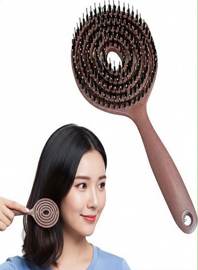JENIBRI 1Pcs, Gentle Korean Hair Detangler Comb & 3D Cushion Hair Brush - Reduces Frizz, Smooths & Styles Hair, Adds Shine, Works on All Hair Types - Travel-Friendly, Lightweight, Men & Women Grooming Tool. - Image 1