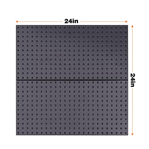 Ultrawall 2 Pcs Metal Pegboard Wall Panels, Peg Boards for Garage Tool Storage - Image 2