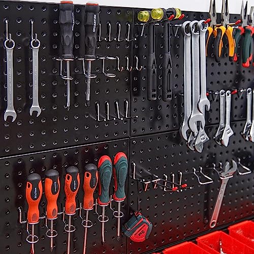 Ultrawall 2 Pcs Metal Pegboard Wall Panels, Peg Boards for Garage Tool Storage - Image 5
