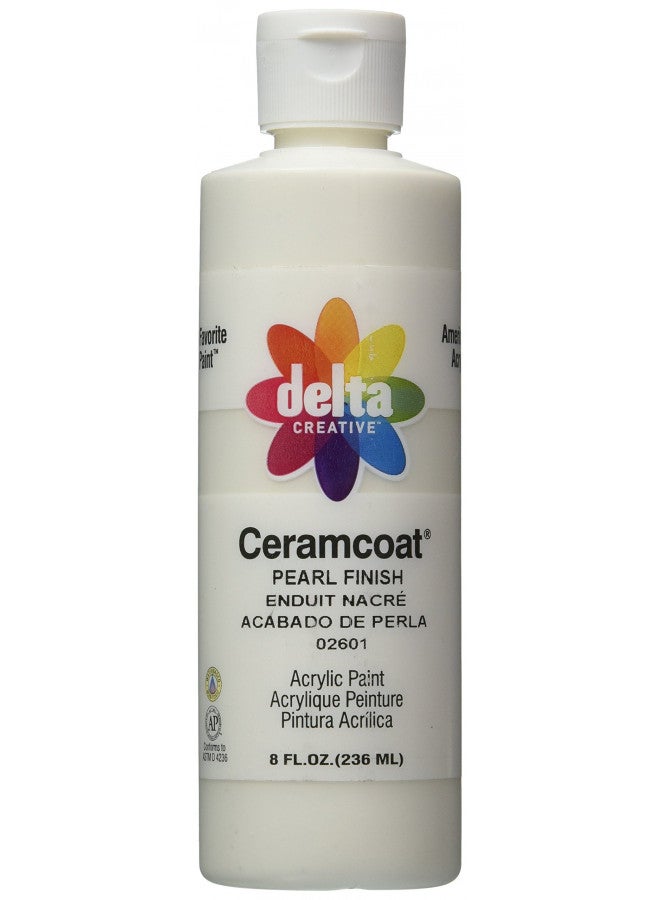 Delta Creative Ceramcoat Acrylic Gleam Paint (8 Ounce), 026018 Pearl Finish