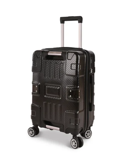 Track Track ABS+PC Material, Carry On Cabin Luggage, Strong and Durable Travel Trolley Bag with 20% Expandable, TSA Lock and 4 Double Wheels, 20 Inch, 1181-20