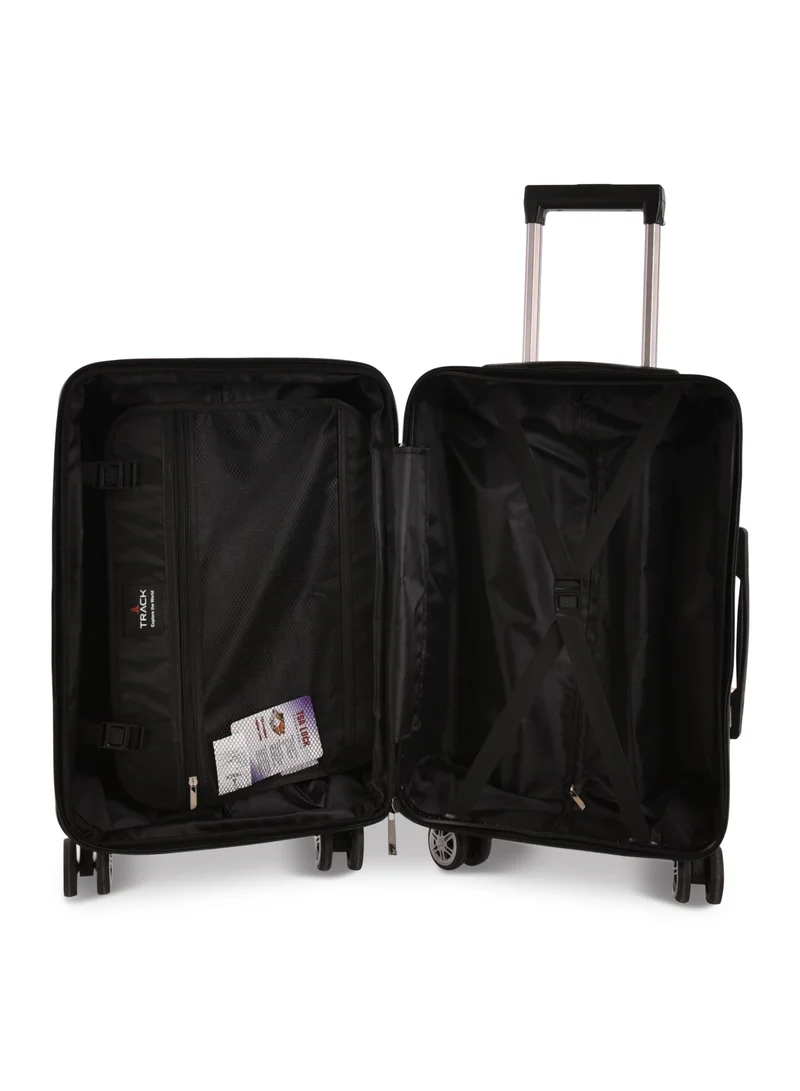 Track Track ABS+PC Material, Carry On Cabin Luggage, Strong and Durable Travel Trolley Bag with 20% Expandable, TSA Lock and 4 Double Wheels, 20 Inch, 1181-20