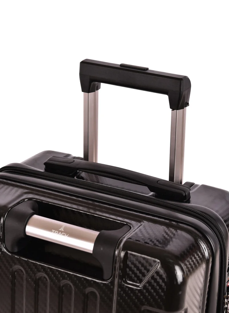 Track Track ABS+PC Material, Carry On Cabin Luggage, Strong and Durable Travel Trolley Bag with 20% Expandable, TSA Lock and 4 Double Wheels, 20 Inch, 1181-20