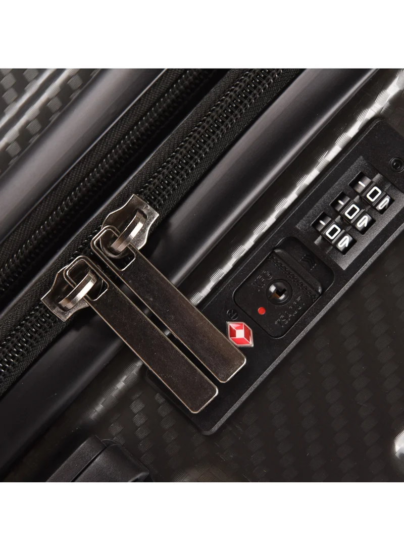 Track Track ABS+PC Material, Carry On Cabin Luggage, Strong and Durable Travel Trolley Bag with 20% Expandable, TSA Lock and 4 Double Wheels, 20 Inch, 1181-20