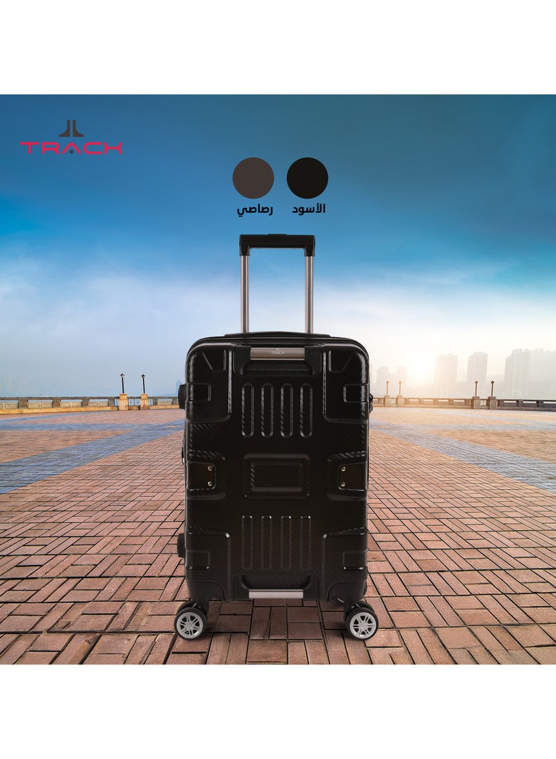Track ABS+PC Material, Carry On Cabin Luggage, Strong and Durable Travel Trolley Bag with 20% Expandable, TSA Lock and 4 Double Wheels, 20 Inch, 1181-20 - Image 2