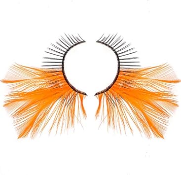 Dorisue Halloween lashes Pumpkin Orange colored eyelashes eyelashes extensions cosplay eyelashes halloween fake eyelashes p26 - Image 3
