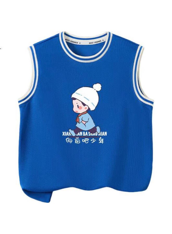 Yuzhaolin Boys' Sleeveless Tank Top, Children'S Vest, Quick-Drying Breathable Mesh Sports Vest, Clothing For Young And Older Children - Image 3