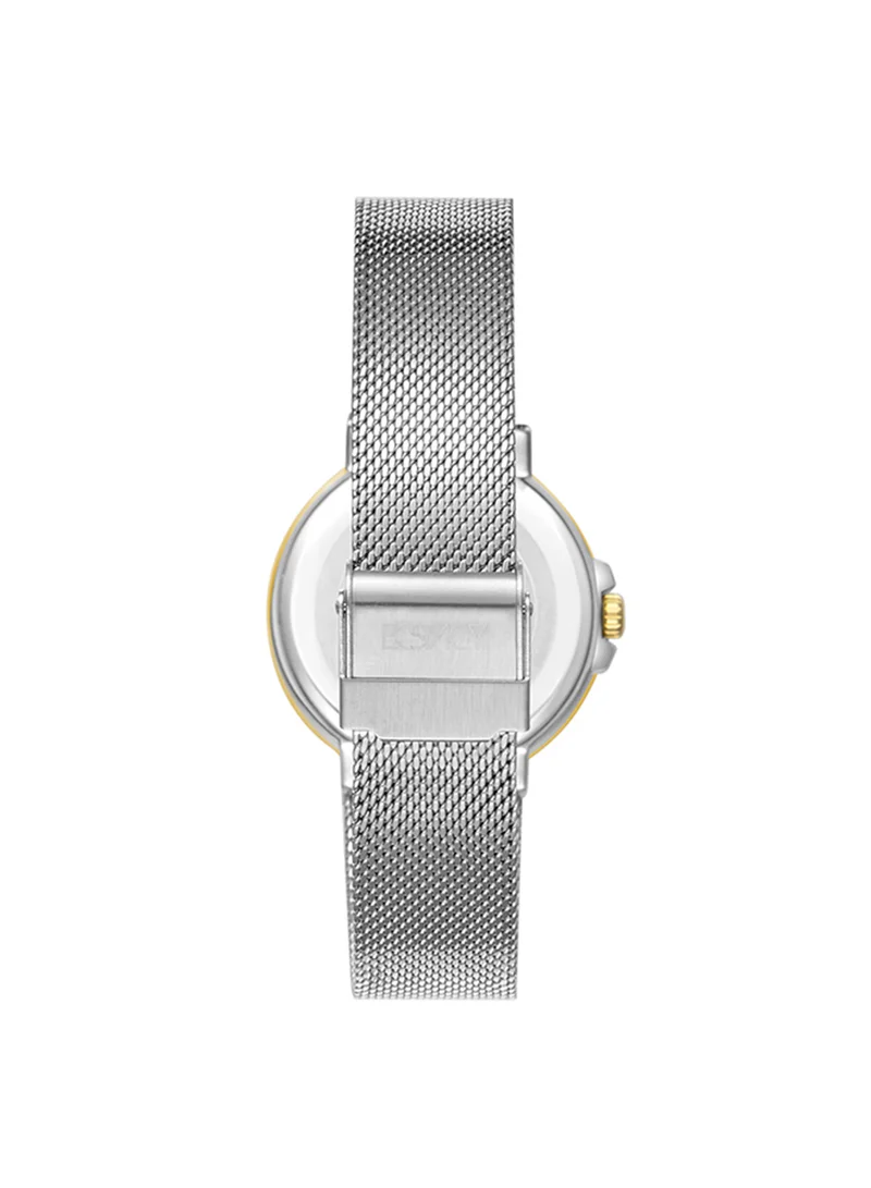 إكستاسي Women's Chronograph Round Shape Stainless Steel Wrist Watch E23603-TMSS - 38 Mm
