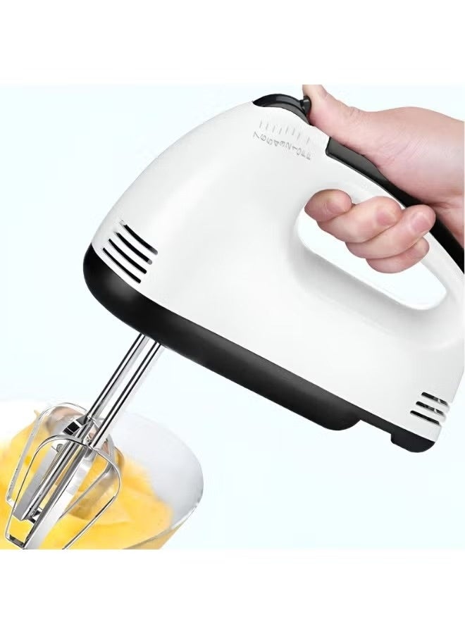 MAKS & CO. 7-Speed Electric Hand Mixer 100–180W with Stainless Steel Beaters & Dough Hooks – Multifunction Food Blender & Egg Beater for Baking - Image 2
