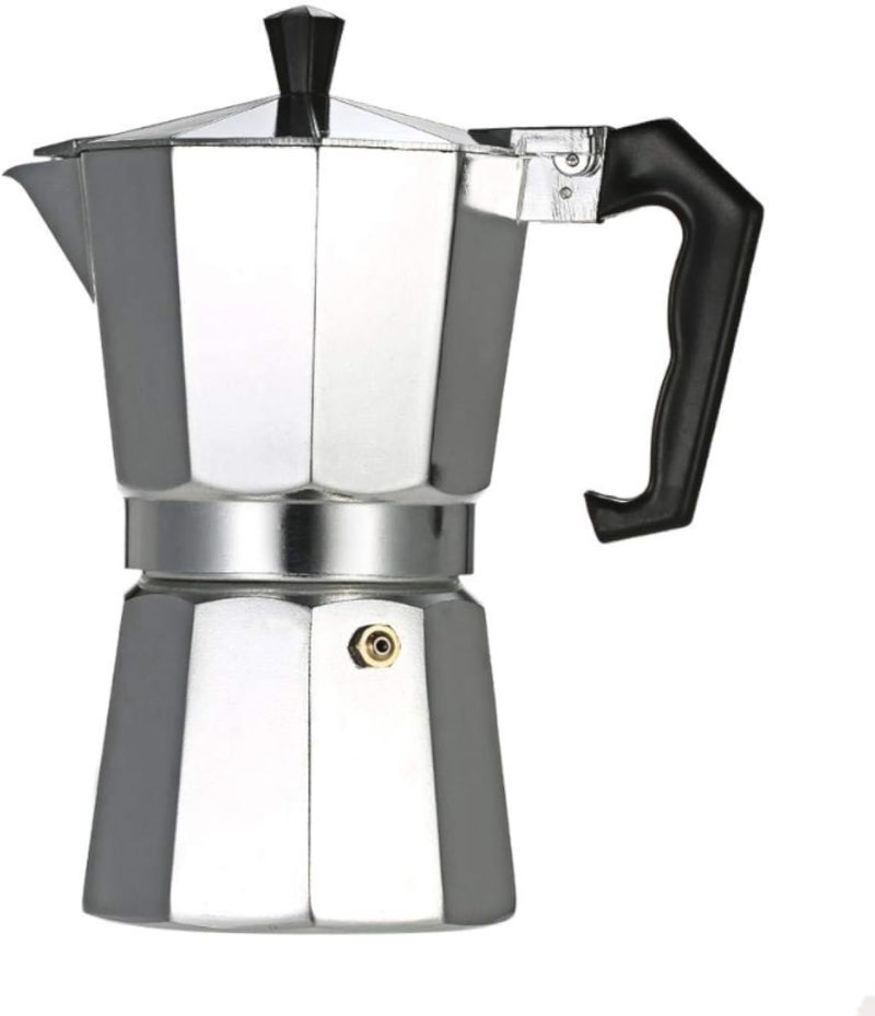 9-Cup Aluminum Espresso Percolator Coffee Stovetop Maker Mocha Pot for Use on Gas or Electric Stove