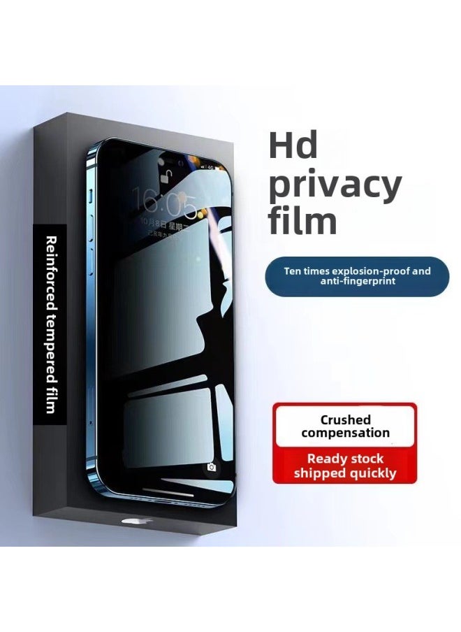 Generic - Applicable To Apple 15Pro Second Sticker Tempered Film IPhone15 Anti-peep 15promax Dust Bin 15plus Dustproof-Color:Dust Removal Warehouse Second Sticker-hd [plus Packaging Box]-Size:Universal For Apple 8 Apple 7 Apple Se3 - Image 1