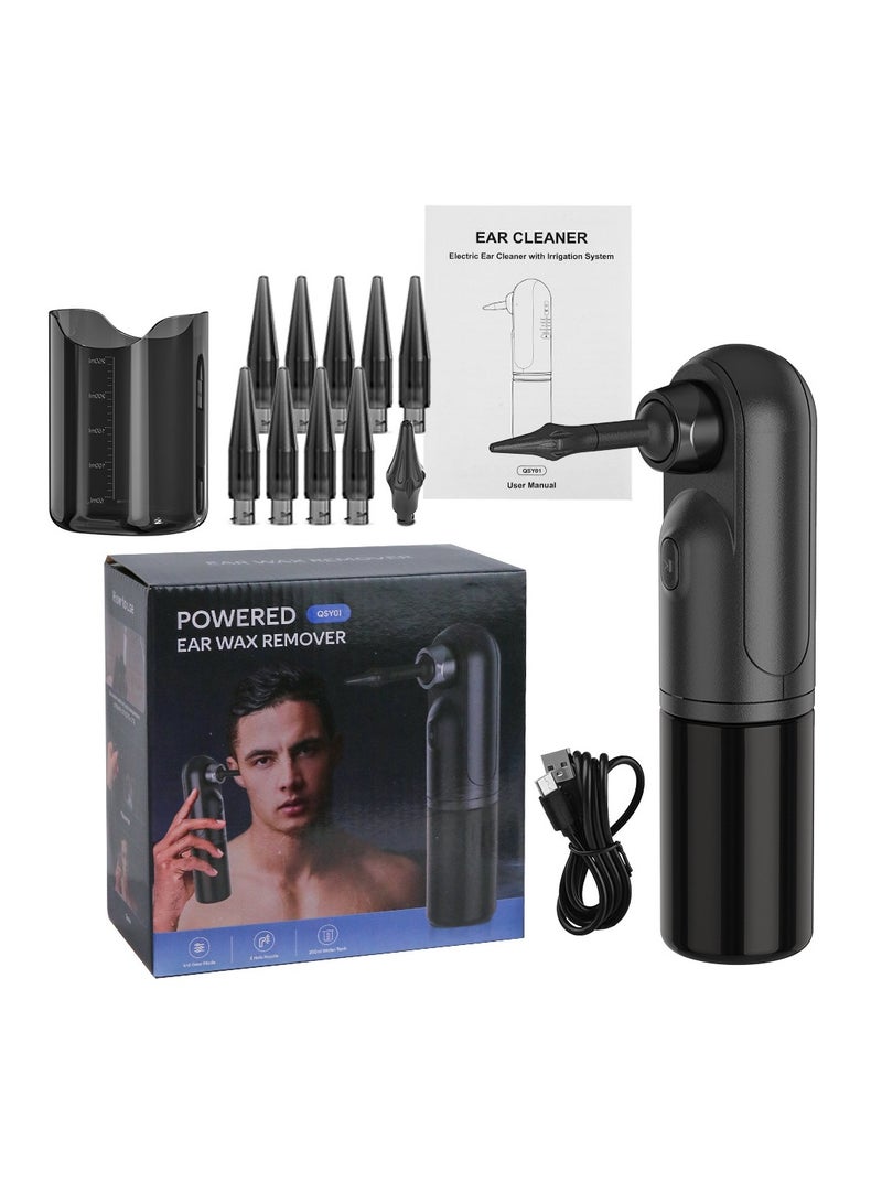 Hihonor Ear Wax Removal Kit,Water Powered Ear Cleaner for Effective Ear Wax Removal, Electric Ear Irrigation Flushing Kit for Home Use, Ear Cleaning Kit with 4 Pressure Settings USB Rechargeable - Image 1