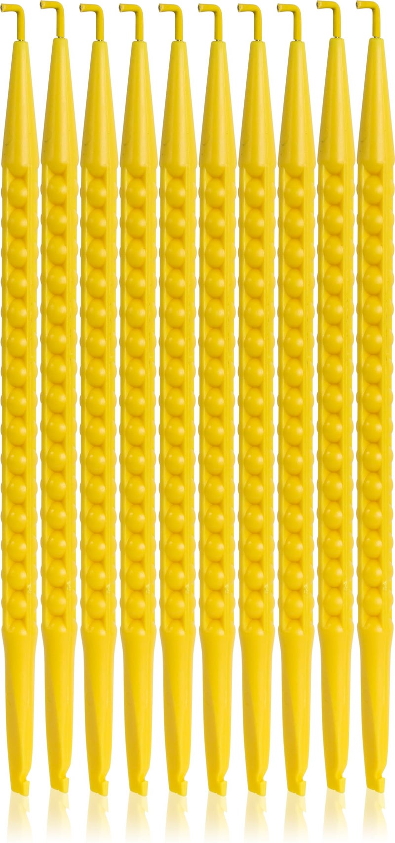 Jonard Tools JIC-22035/10 Yellow Nylon Insulating Probe Pick Spudger with Insulated Wire Hook, 7" Length (Pack of 10) - Image 1