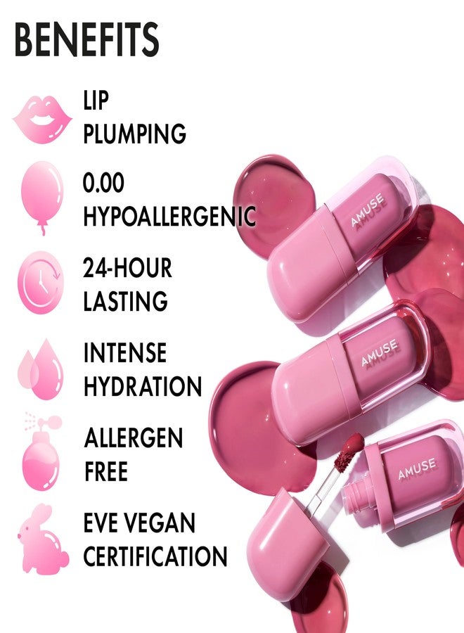 Amuse SEOUL BEBE TINT - 07 CHOCO GIRL | 24-hour Long-lasting Lip Stain, Plumping, Hydrating, Moisturizing, No Peel Off, Lip Care, Treatment, Non Sticky, Korean Lip Tint for Dry Lips - Image 4