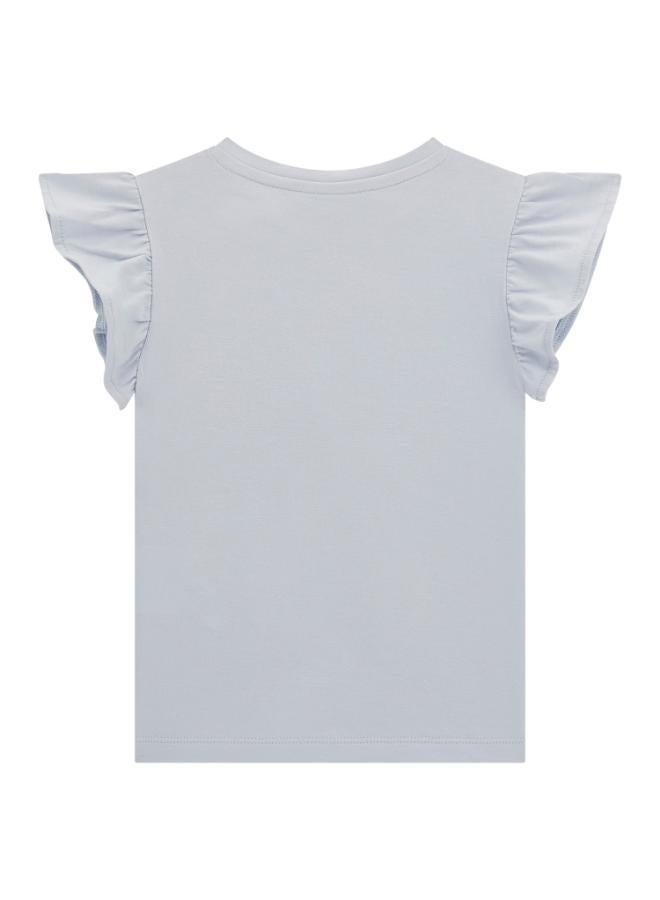GUESS Kids Printed Crew Neck T-Shirt - Image 2
